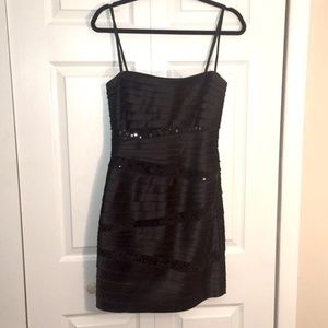 BCBGMAXAZRIA Black Strapless Mini Dress